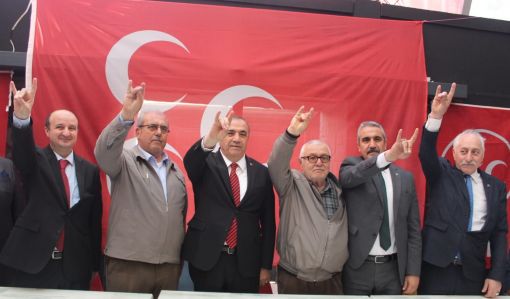  MHP TEŞKİLATLARI SEÇİM BÜROSUNDA BAYRAMLAŞTI 3