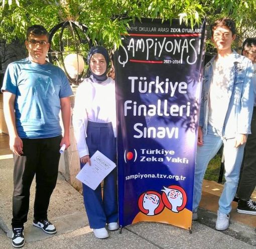  öğrencileri Türkiye Zeka Vakfı tarafından düzenlenen Türkiye Okullar Arası Zeka Oyunları Şampiyonasında  1