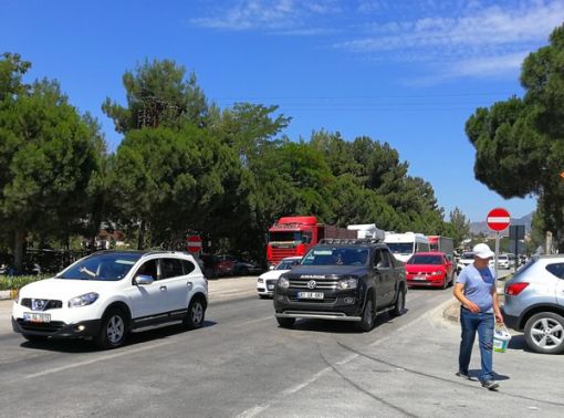  Osmancık'ta Kurban Bayramı  trafik yoğunluğu 4