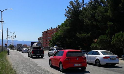  Osmancık'ta Kurban Bayramı  trafik yoğunluğu 6